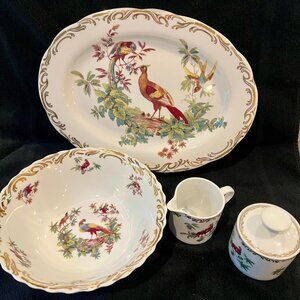 Rutherford's Birds 5 piece Hostess Set, Vintage